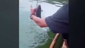 Viral Video Pria Mancing Ikan Pakai 'Cheat', Auto Diblacklist Pemilik Kolam