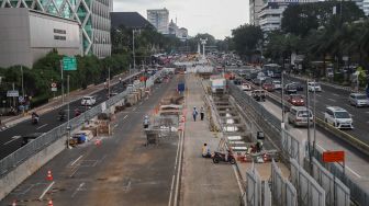 Ada Pengerjaan Proyek MRT Fase 2, Pemprov DKI Rekayasa Lalu Lintas di Patung Kuda-Bundaran HI