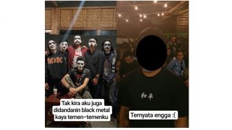 Ingin Dandan Sangar ala Black Metal, Pria Ini Malah Dikerjai Temannya