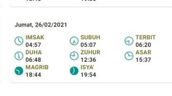 Jadwal Sholat dan Buka Puasa Denpasar 26 Februari 2021