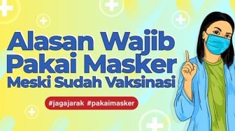 INFOGRAFIS: Alasan Wajib Pakai Masker Meski Sudah Vaksinasi