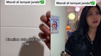 Aksi Pria Nekat Mandi di Kamar Tetangga Cantik, Warganet Curiga Settingan