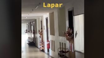 Viral Video Sekelompok Wanita Teriak-teriak Kelaparan saat Dikarantina