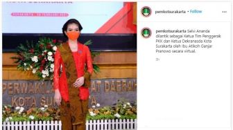 Jadi Ketua PKK Kota Solo, Selvi Ananda Dapat Pesan dari Gibran