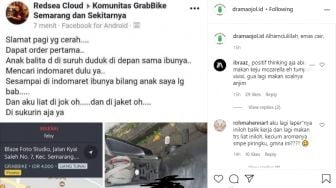 Dapat Pelanggan Balita, Driver Ojol Ini Apes Kendaraannya Kena Kotoran