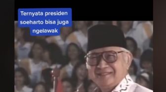 Viral Momen Presiden Soeharto saat Ngelawak, Satu Ruangan Ngakak Semua