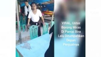 Viral Ustaz Borong Miras di Pantai Bira Bulukumba, Kemudian Lakukan Ini