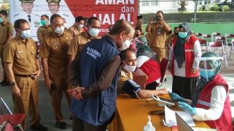 Usai Nakes Divaksin, Giliran ASN Pemkab Majalengka Jalani Vaksinisasi