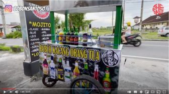 Viral, Penjual Bubur Kacang Hijau Campur Minuman Beralkohol di Bali