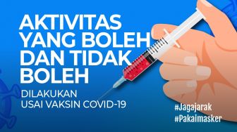 INFOGRAFIS: Aktivitas yang Boleh dan Tidak Boleh Usai Vaksin Covid-19