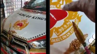 Mobil 'King of King's' Bikin Geger, Bodi Dilapisi Logam Mulia dan Akik