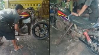 Modifikasi Honda GL Max Suaranya Seperti Moge Antik, Mesinnya Mengherankan