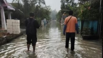 Empat Desa di Gresik Terendam Banjir Akibat Luapan Kali Lamong Lagi