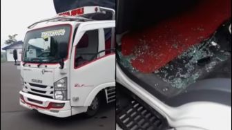 Viral Petugas Dishub Pecahkan Kaca Truk, Begini Endingnya