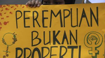 Aksi Hari Perempuan Internasional di Patung Kuda