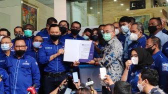 Usai Adu Legalitas di Kemenkumham, AHY dan Rombongan ke KPU