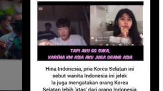 Viral, Pria Korea Selatan Hina Wanita Indonesia: Wajahmu Jelek Sekali