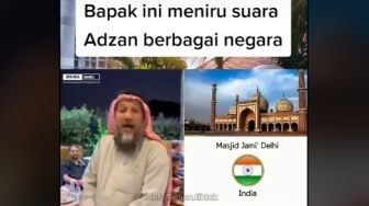 Pria Bersorban Lantunkan Azan versi Tiap Negara, Pas Indonesia Kasih Jempol