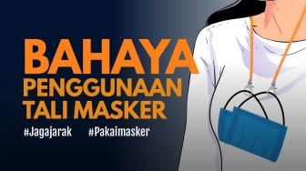 INFOGRAFIS: Bahaya Menggunakan Strap Masker