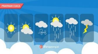 Prakiraan Cuaca, Jumat 12 Maret 2021 Daerah Pegunungan Jateng Hujan