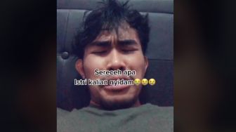 Viral Aksi Suami Mewek Gegara Turuti Istri Ngidam Pengen Gigit Jarinya