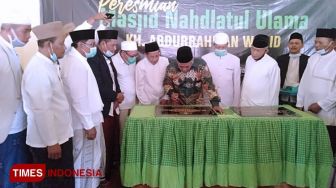 Resmikan Masjid NU Gus Dur di Lamongan, Ini Pesan Ketua PWNU Jatim