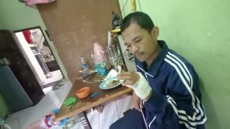 Beli Rokok, 2 Pria di Cibodas Tangerang Diserang Geng Motor, Tangan Dibacok