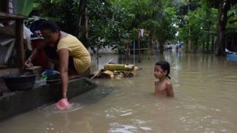 Lamongan Banjir Lagi, 5.947 Rumah Warga Enam Kecamatan Terendam