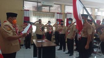 Ketua Kwarcab Majalengka Lantik Pengurus Mabiran dan Kwarcam