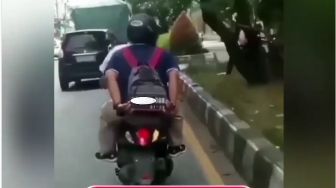 Cara Unik Pemotor Hindari Tilang karena Pelat Nomor, Nggak Habis Pikir Deh!