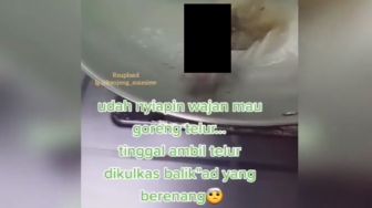 Niat Mau Goreng Telur, Pas Lihat Wajan Syok Ada yang Renang di Minyak