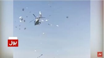 Viral Resepsi Pernikahan Mewah, Bikin Hujan Uang Pakai Helikopter Demi Tamu