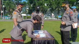 Kapolres Bitung Melantik Tiga Kapolsek Baru