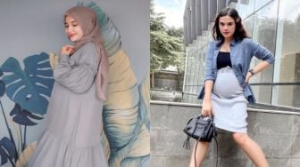 Sama-sama Hamil Besar, Adu Gaya Foto Maternity Zaskia Sungkar dan Audi Marissa