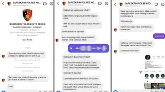 Polisi Buru Pemilik Akun Instagram Bareskrim Polres Kota Bekasi