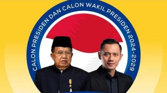 Jusuf Kalla Bereaksi Muncul Poster JK-AHY 2024, Reaksinya Bikin Kaget