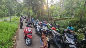 Balap Liar di Stadion Badak Pandeglang,Puluhan Motor Digelandang Polisi