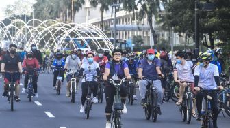 PPKM Level 3 Jakarta, Polda Metro Larang Warga Bersepeda di Sudirman-Thamrin