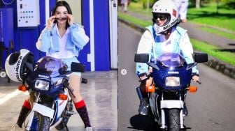 Bosan dengan yang Gede, Wika Salim Pilih Motor Kecil Ini Temani Riding