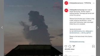 Geger! Awan Berbentuk Orang Berdoa di Langit Kota Semarang, Warganet: Semoga Bisa Terawih Lagi