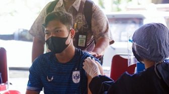 Ikut Piala Menpora, PSIS Semarang Jalani Vaksinasi di Solo