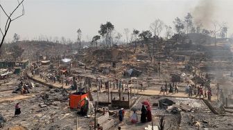 Kebakaran Landa Kamp Pengungsi Berisi 1,1 Juta Warga Rohingya, 29 Tenda Hangus