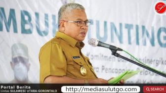Wabup Amin Lasena Buka Rembuk Stunting Bolmut Tahun 2021
