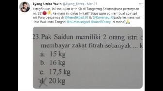 Heboh Soal Ujian SD di Tangsel Memuat Poligami, Ini Klarifikasi Dindikbud