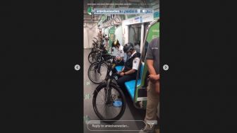 Ngotot Sepeda Boleh Masuk Gerbong MRT, Wagub: Pengguna Tidak akan Terganggu