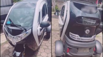 Sepraktis Motor Seteduh Mobil, Kendaraan Elektrik Viral Ini Bikin Penasaran