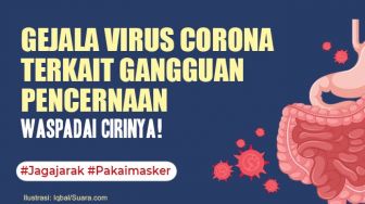 INFOGRAFIS: Gejala Virus Corona Terkait Gangguan Pencernaan