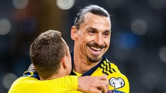 Bikin Assist Menawan, Ibrahimovic Bawa Swedia Bungkam Georgia