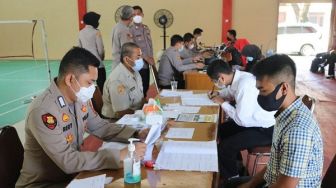 Pendaftar Masuk Polisi ikuti Seleksi dan Validasi di Polres Majalengka