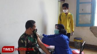Sebanyak 84 Prajurit Korem 083/Bdj Jalani Vaksinasi Covid-19 Tahap Kedua
